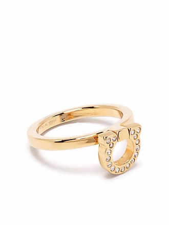 Ferragamo Damen Gancini-ring - Grosse 54 In Gold/silver