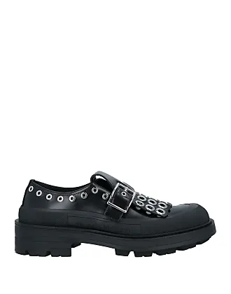 Alexander McQueen ridged-rubber sole loafers - Black