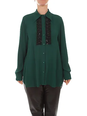 Blusa Donna Elegante,Camicia Da Donna Finta In Due Pezzi Verde