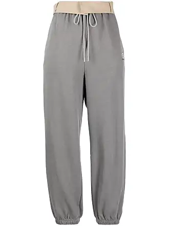 Logo Elastic Waist Wide Leg Cotton Sweatpants