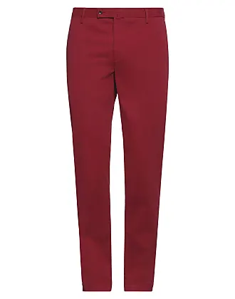 Red multi Carbo grid-print cotton trousers, SMR Days