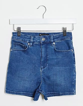 ASOS Denim figurformende jeansshorts in Blau lift and contour Damen Bekleidung Kurze Hosen Mini Shorts 