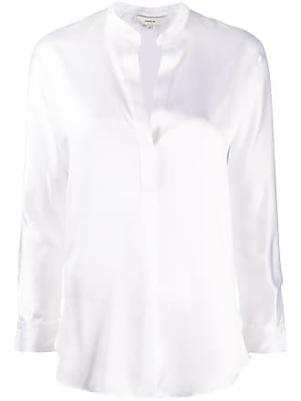 Vince open neck loose fit blouse - women - Silk - L - White