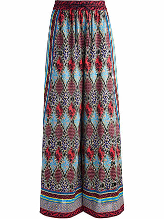 Alice & Olivia Kenley geometric-print palazzo trousers - women - Elastane/Polyester - 0 - Blue