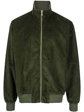 Green corduroy 2025 bomber jacket