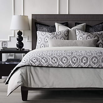 Eastern Accents Justineau Luxury Tailored Matte Queen Dark Taupe Duvet Cover 