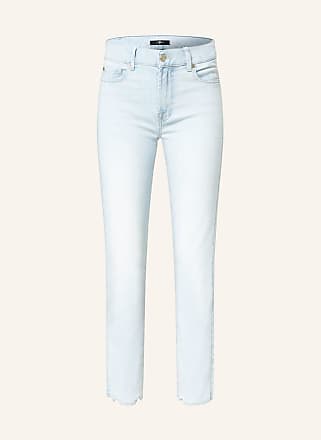 Damen Bekleidung Jeans Röhrenjeans 7 For All Mankind Denim Slim Fit Jeans mit Stretch-Anteil Modell Pyper in Blau 