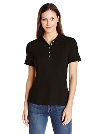 womens black polo