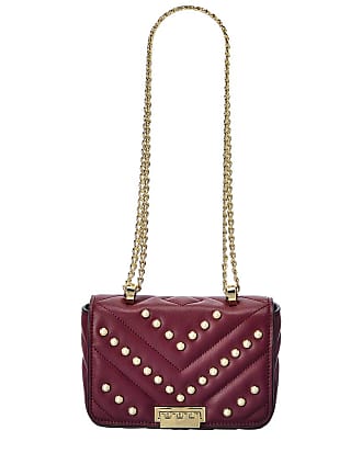 Zac Posen Zac Eartha Mini Chain Leather Shoulder Bag In Pink