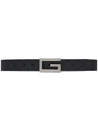 Gucci Reversible Belt with Square G Buckle, Size Gucci 100, Black, Leather