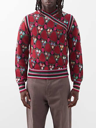 Farfetch Herren Kleidung Pullover & Strickjacken Pullover Jacquard Pullover Jacquard slogan jumper 