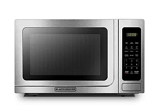  BLACK+DECKER EM720CB7 Digital Microwave Oven, 700W, Stainless  Steel, 0.7 Cu.ft & CM1160B 12-Cup Programmable Coffee Maker, Black/Stainless  Steel & 4-Slice Convection Oven, Stainless Steel: Home & Kitchen