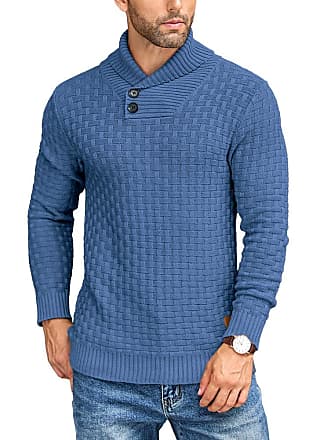 Top camisola de manga comprida para homem pullover ajustado de gola alta  t-shirt camisa de malha quente slim top blusa de cor sólida para outono  inverno, cinzento : : Moda