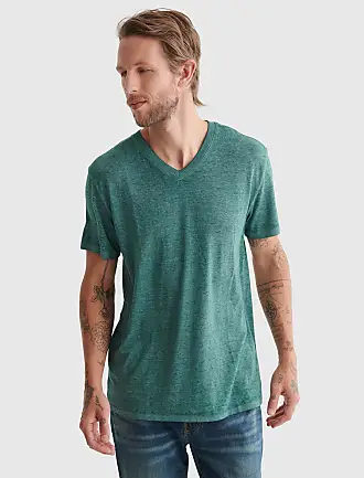 Lucky Brand Men's Long Sleeve Venice Burnout V-neck Shirt, Casual & Dress  Button Down Shirts