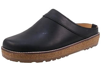 haflinger leather clogs womens