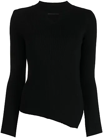 Maglione donna spalle scoperte maniche lunghe sweater cut out fibbia strass