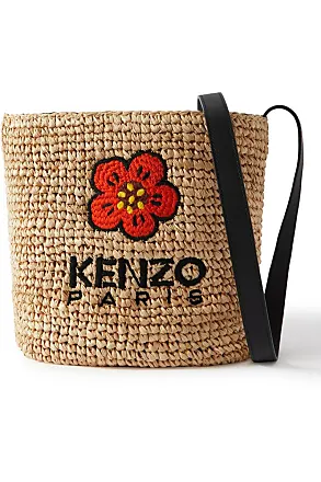 Kenzo Boke Flower Straw Crossbody Bag - Farfetch