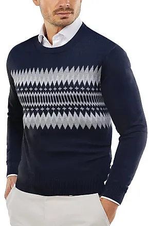 COOFANDY Men's Crew Neck Sweater Slim Fit Lightweight Sweatshirts Knitted  Pullover for Casual Or Dressy Wear
