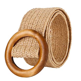 Syhood 3 Pieces Straw Woven Elastic Waist Belt for Women Bohemian Dress Braided Belt