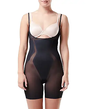 SPANX® Nude Medium Control Thinstincts 2.0 Open Bust Mid Thigh Shaping  Bodysuit