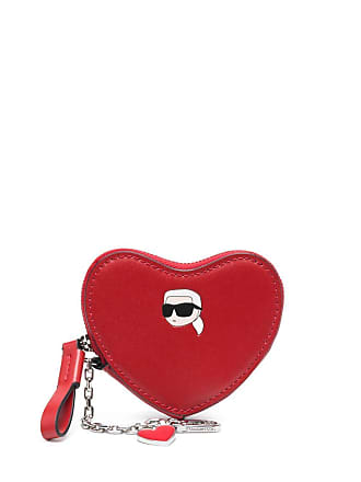 Karl Lagerfeld Paris Faux Leather Heart Lanyard Coin Purse on SALE