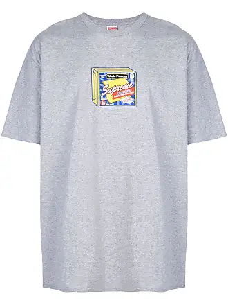 SUPREME Cheese printed T-shirt - men - Cotton/Polyester - M - Grey