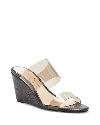 jessica simpson clear wedge