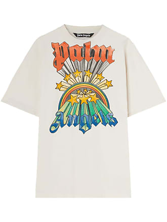 Palm Angels Skull-printed Boxy-fit Cotton-jersey T-shirt in White for Men