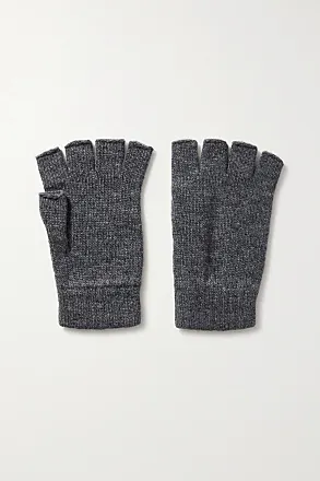 Logo-Embroidered Wool Gloves