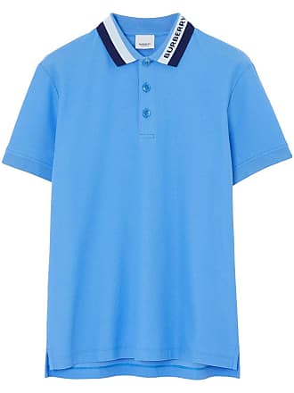 Icon Stripe Collar Polo Shirt in Coal Blue - Men