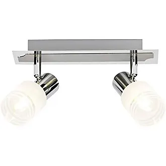 Depuley Plafonnier LED 2 ampoules orientables E14 Blanc chaud (ampoule non  incluse) Abat-jour en verre 3000 K 2 x 5 W pour photos, couloir, cuisine,  studio : : Luminaires et Éclairage