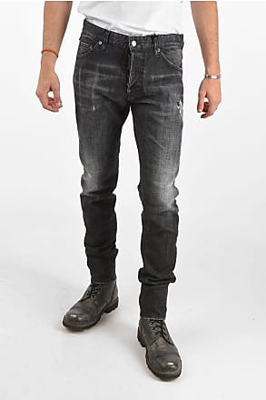 Uomo Abbigliamento da Jeans da Jeans a sigaretta Jeans slim con effetto vissutoDondup in Denim da Uomo colore Nero 