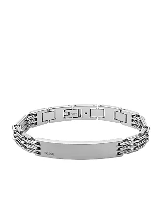 Men's Silver Fossil Bracelets: 23 Items in Stock | Stylight