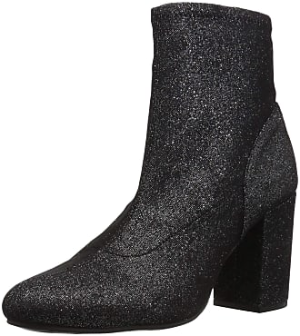 Kenneth Cole Reaction Womens Time for Fun Stretch Material Heeled Ankle Bootie Boot, Pewter, 8.5 M US