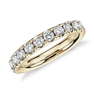 Blue Nile Riviera Pave Diamond Ring in 18k Yellow Gold (3/4 ct. tw.)