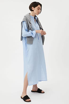 A Day's March Sirimavo Linen Kaftan size 34 Light Blue