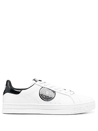 Versace Jeans Couture Spiked Stud-design Leather Sneakers - White