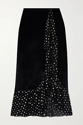 SAINT LAURENT Stretch-ponte midi skirt