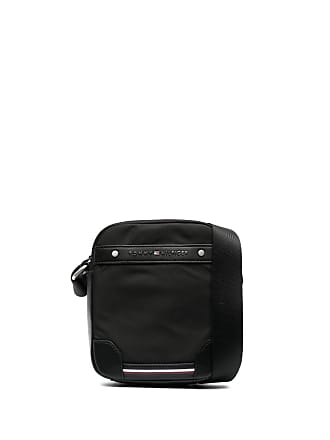 Tommy Hilfiger Faux Leather Monogram Bum Bag in Black for Men