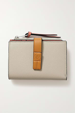 Loewe Anagram Tab Leather Wallet Rosemary/ Tan