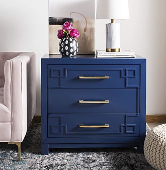 Safavieh Home Raina Lapis Blue and Gold 3-drawer Chest