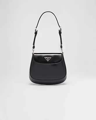 Très Bien - Prada Brique Leather / Nylon Cross-Body Bag Black