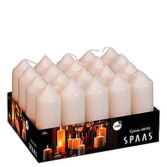 ± 18 Hours Spaas Unscented Pillar Candle 50/80 mm Ivory 