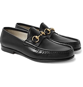 mens gucci loafers black