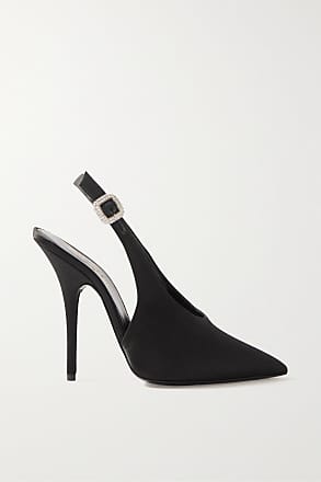 Saint Laurent Claw Chain-embellished Patent-leather Pumps - Women - Black Pumps - IT37