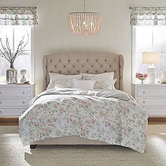 Laura Ashley Home - King Sheets, Soft Sateen Cotton Bedding Set - Sleek,  Smooth, & Breathable Home Decor (Evie Coral, King) : : Home