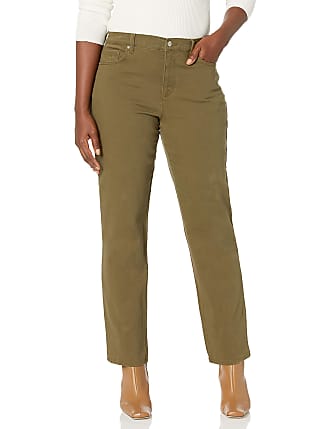 Gloria Vanderbilt Womens Amanda Taper Jeans, Hidden Moss, 6 Short