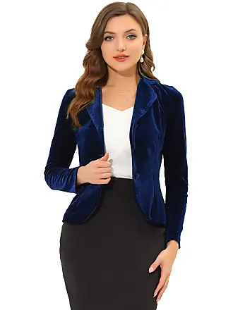 Allegra K Women's Work Office Lapel Collar Stretch Jacket Suit Blazer :  : Clothing, Shoes & Accessories