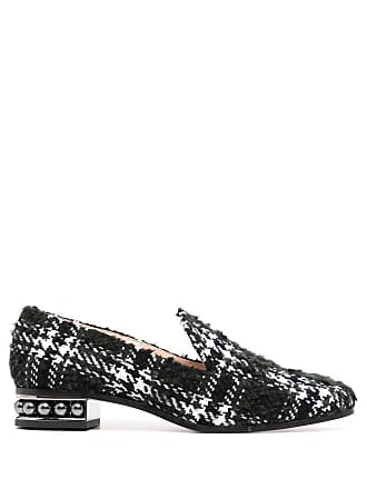 Nicholas Kirkwood Casati Faux Pearl-embellished Tweed Loafers In