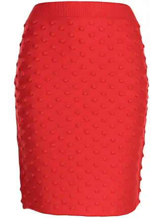 Foam polka-dot virgin wool miniskirt